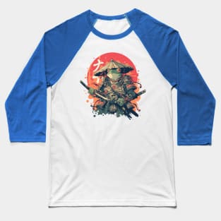 samurai frog Baseball T-Shirt